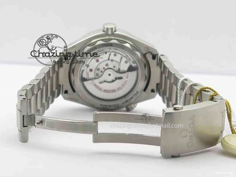 0211 Stretchable Planet Ocean 2016 43.5mm SS OM 1:1 Best Edition Gray Dial On SS Bracelet A 8163
